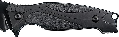 Miniatura 4 de Smith & Wesson M&P M2.0 - Cuchillo de hoja fija fina de espiga completa de 9 pulgadas con hoja de punta de caída de 4 pulgadas y mango de goma para