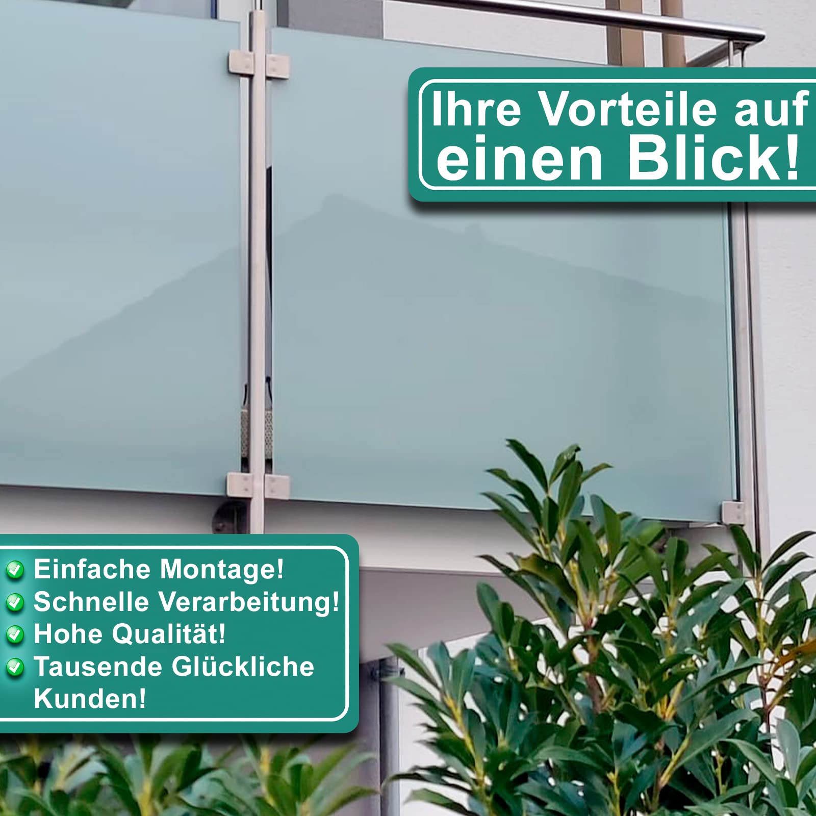 PRIOstahl Lot De 4 Plaques Oculaires Rectangulaires Avec