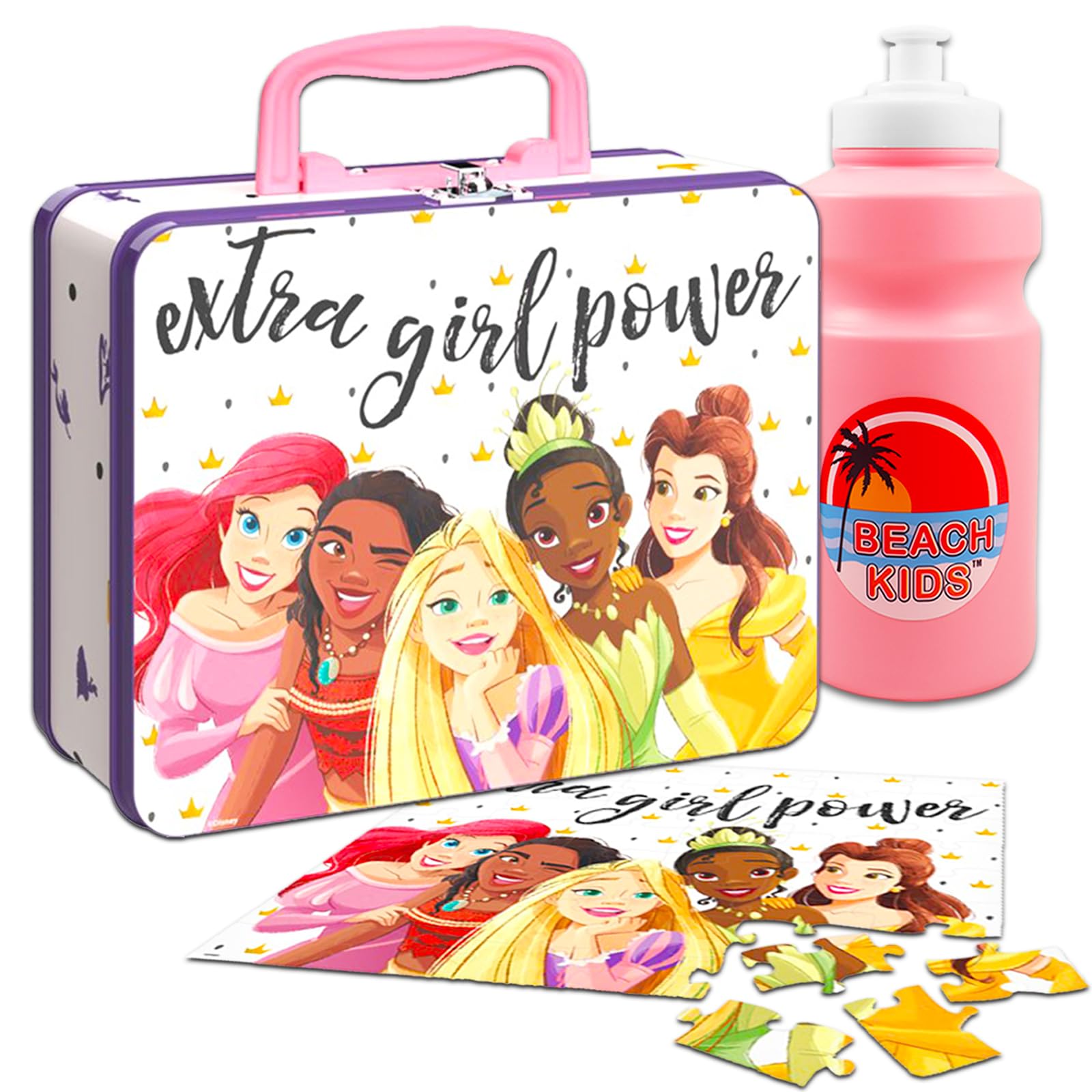 Amazon.com: Disney Princess 48pc Puzzle Tin - Lunch Tin Box ( 7.75