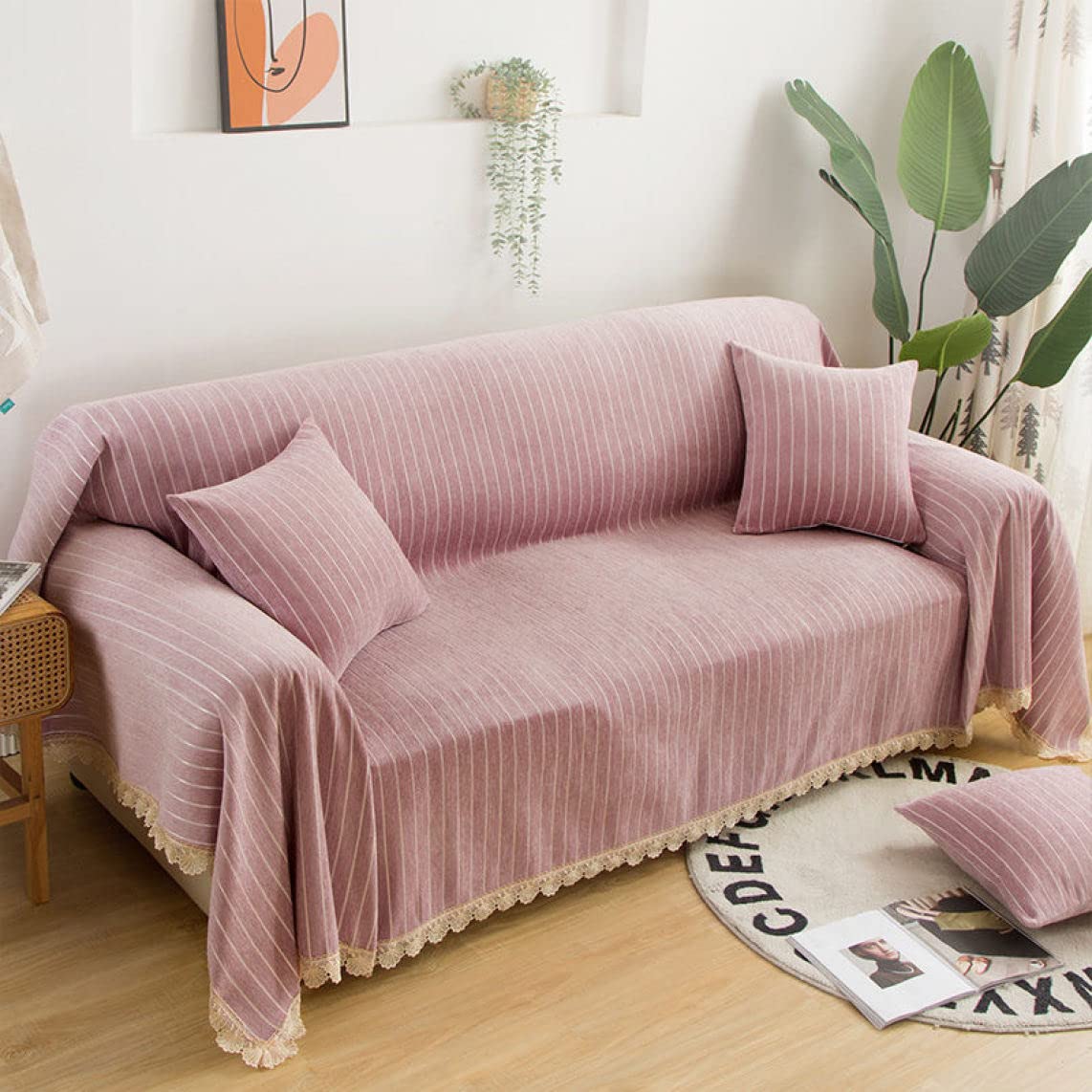 Amazon｜[SDS] ナチュラル 北欧 マルチカバー ソファーカバー