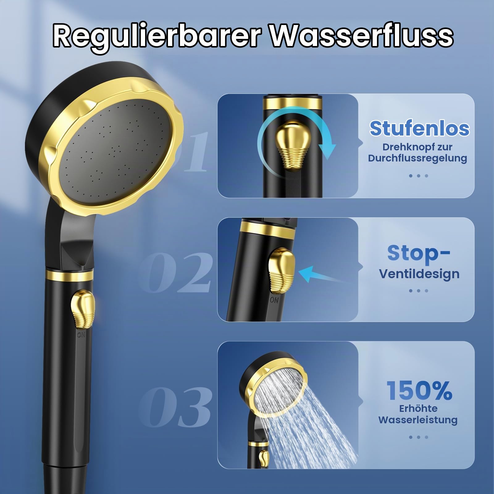 solardusche Tragbare Campingdusche 7800 mAh Wiederaufladbar Camping dusche mit pumpe Mobile dusche Filterbarer Duschkopf und 2m Schlauch für Garten Autowaschen, Strand, Camping,Haustiere