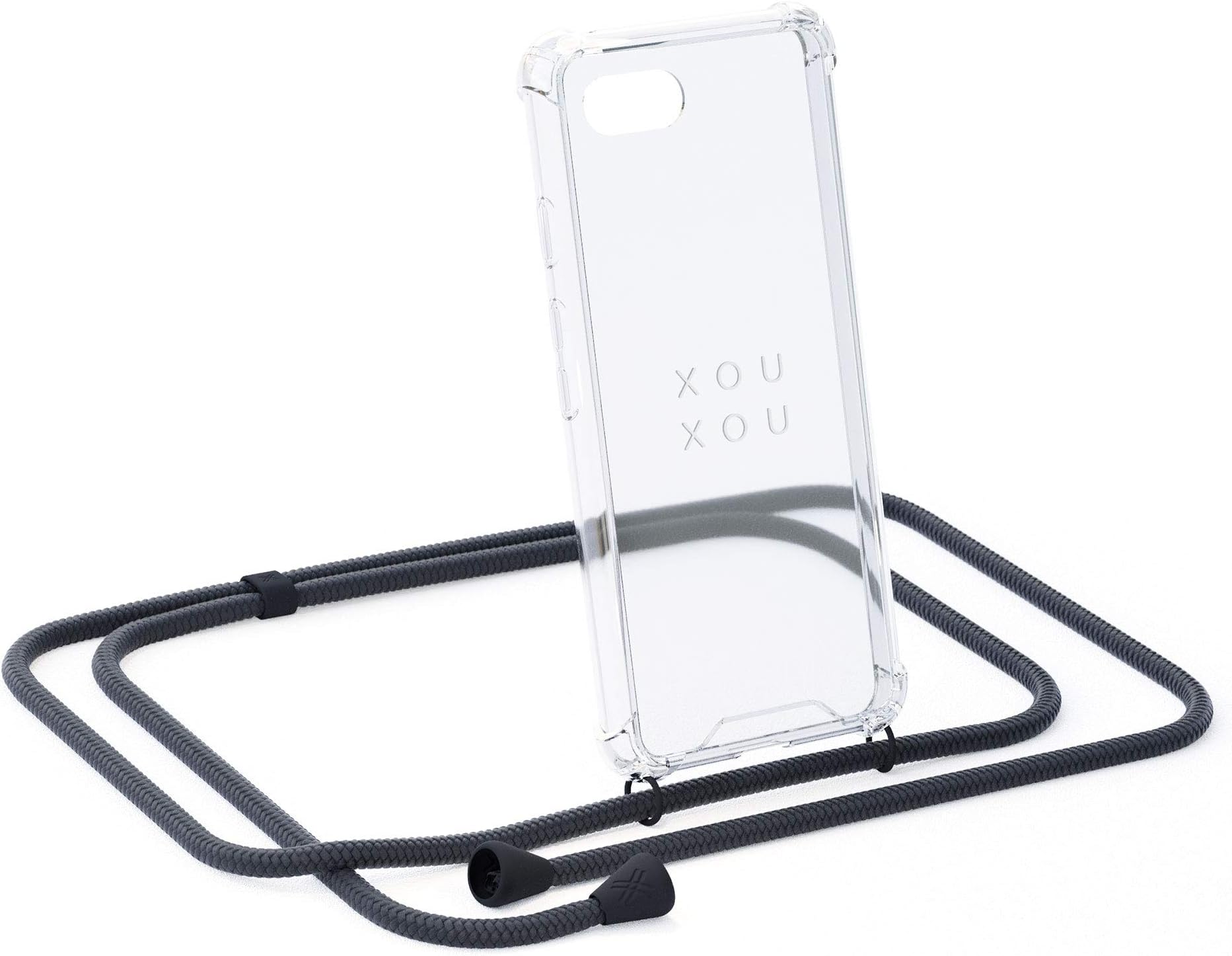 xouxou ® Smartphone Necklace For iPhone 7 Plus / 8 Plus (Case With Cord Strap) In All-Black