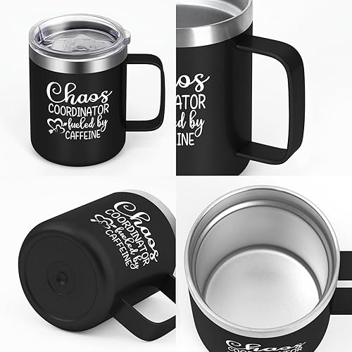 Miniatura 4 de Qtencas Jefe Manager - Taza de café de acero inoxidable con cafeína para hombres, regalo de cumpleaños, regalos de Navidad para hombres, jefes,