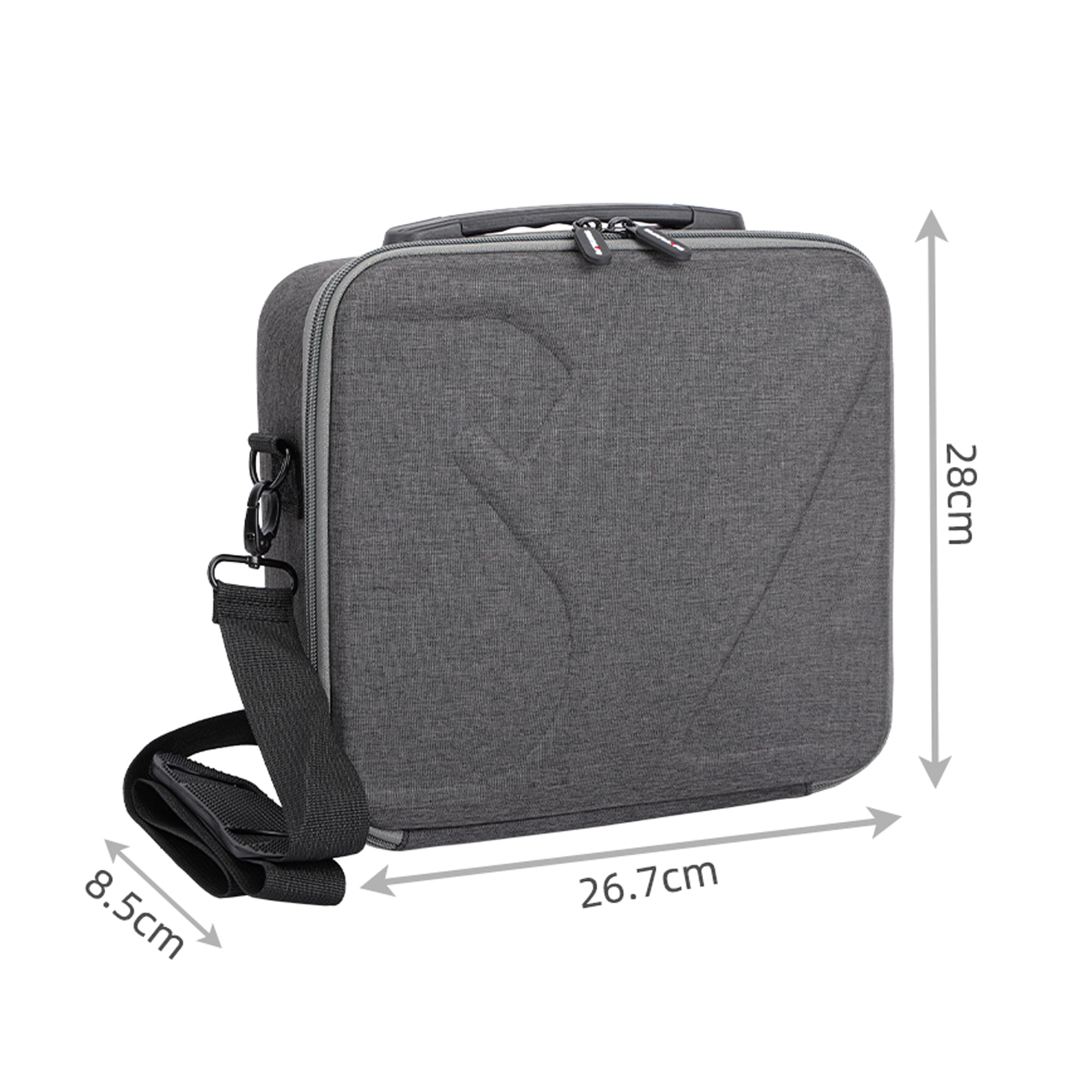 Multifunktionale Tragetasche für DJI RS4 mit Schultergurt, tragbare Tasche, Handtasche, Gimbal-Stabilisator, stoßfest, Hartschalen-Aufbewahrungskoffer, grau