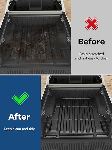 Miniatura 2 de GALVAGNITE Tapete para caja de camioneta para Nissan Frontier 2022-2024, accesorios de 5 pies, resistente para todo tipo de clima, revestimiento de