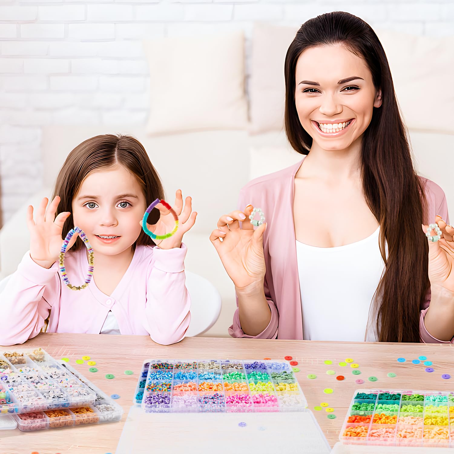 Amazon.com: INSCRAFT 22000 Pcs Clay Beads for Bracelet Making Kit