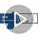 janz 24'' Pressure Washer Surface Cleaner with 4 Wheels,Dual Handle,Stainless Steel Housing, 4 Replacement Nozzle Cores and 2 Hose Adapters,Ideal for Driveways, Sidewalks,Patios,Decks Cleaning