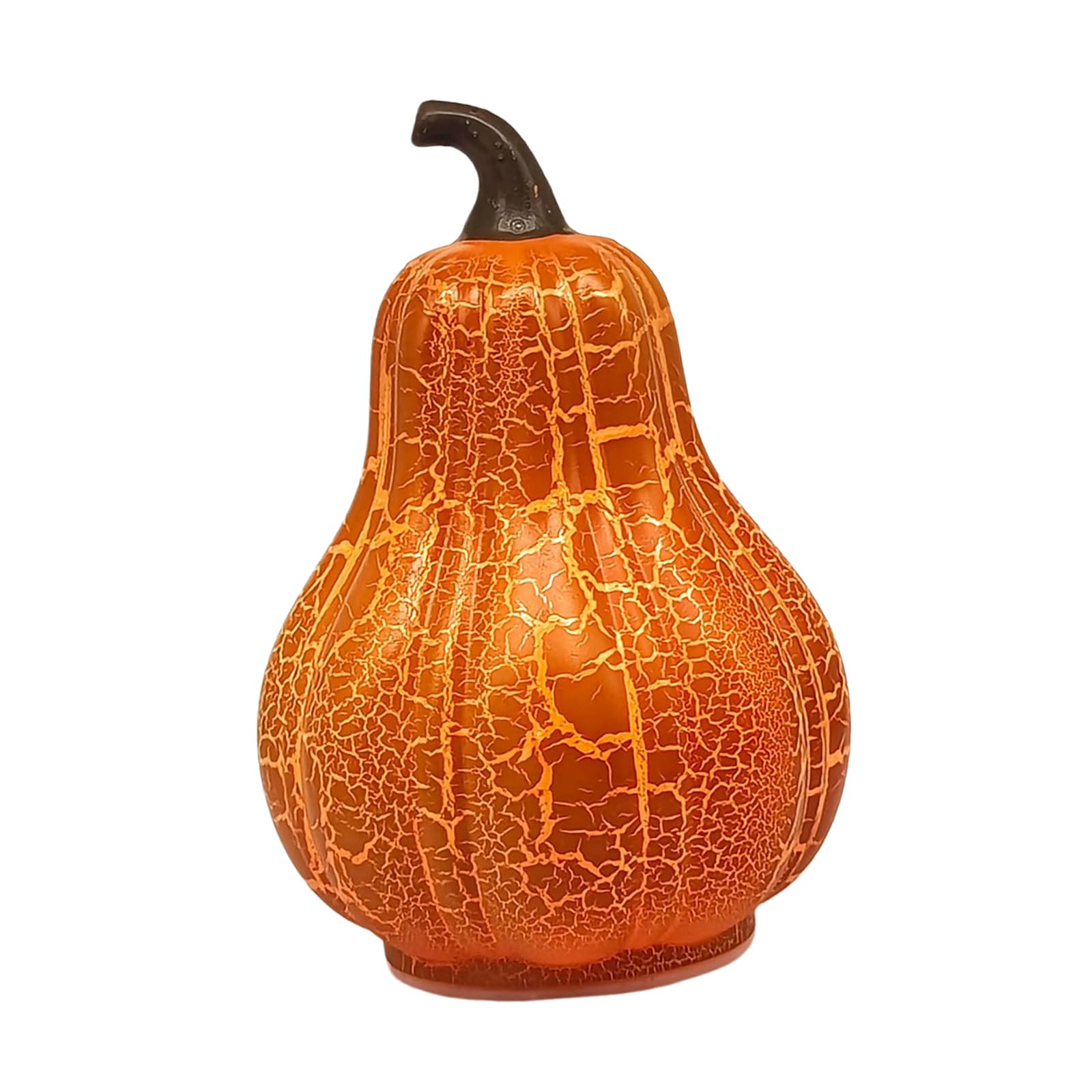Of 4 Fall Pumpkin Accent Lamp Resin Warm Glow Halloween Decor for Tabletop Windowsill Shelf Entryway Home Display Set Lighted Pumpkin Decoration Fall Tabletop Decor Halloween Windowsill Accent Resin