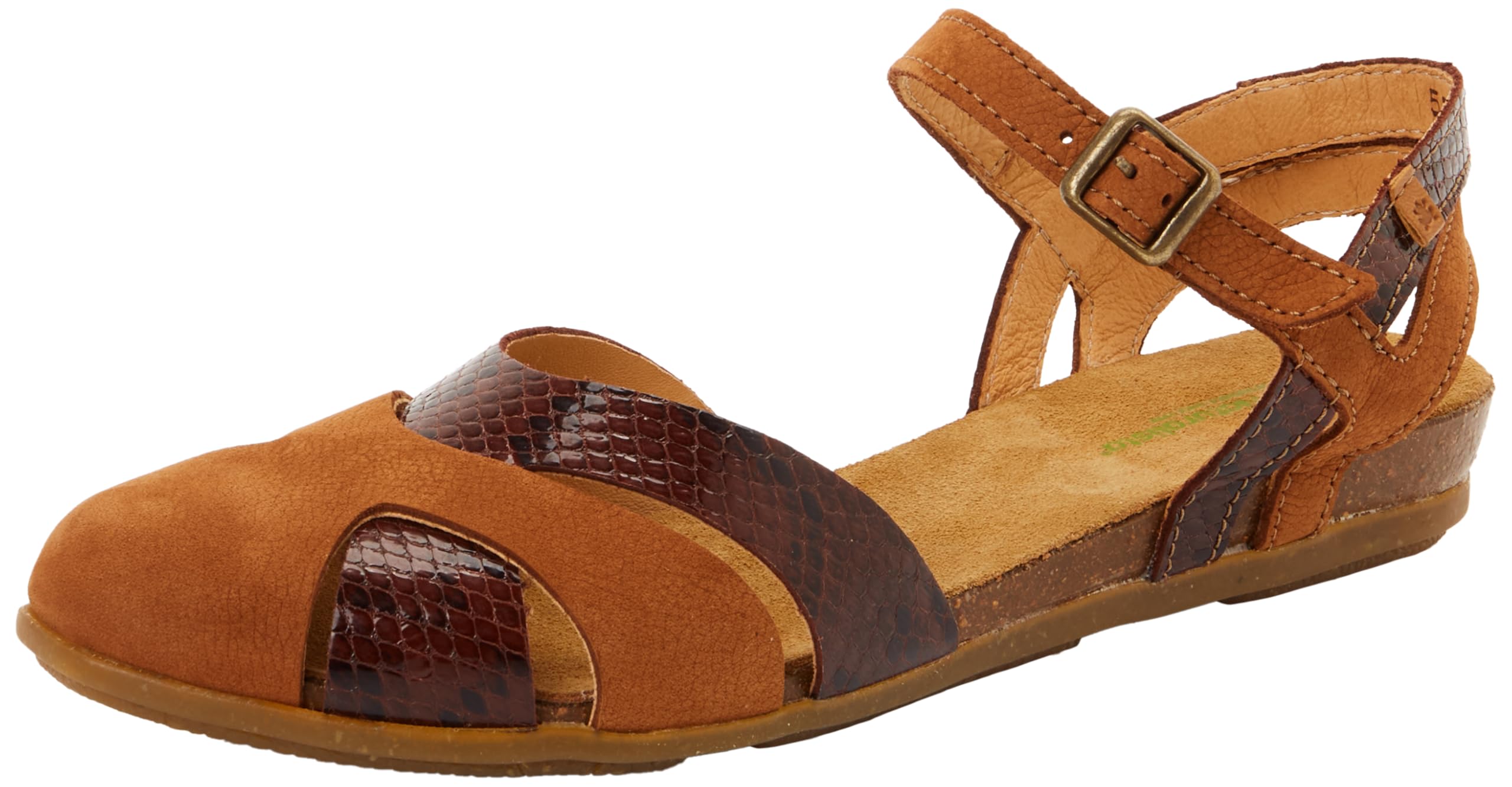 El Naturalista Women's N5207s Stella Flat Sandal, Chocolate, 5.5 UK
