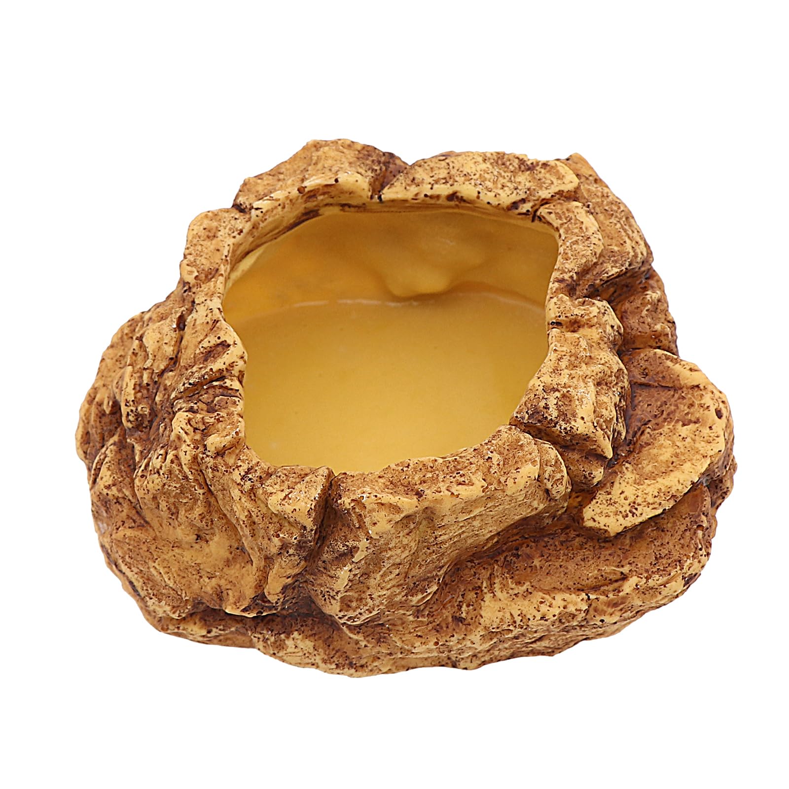 AQUA KT Reptile Food Mealworm Feeding Bowl Corn Snake Water Dish Anti Escape for Lizard Bearded Dragon Chameleon Leopard Gecko Terrarium Feeder