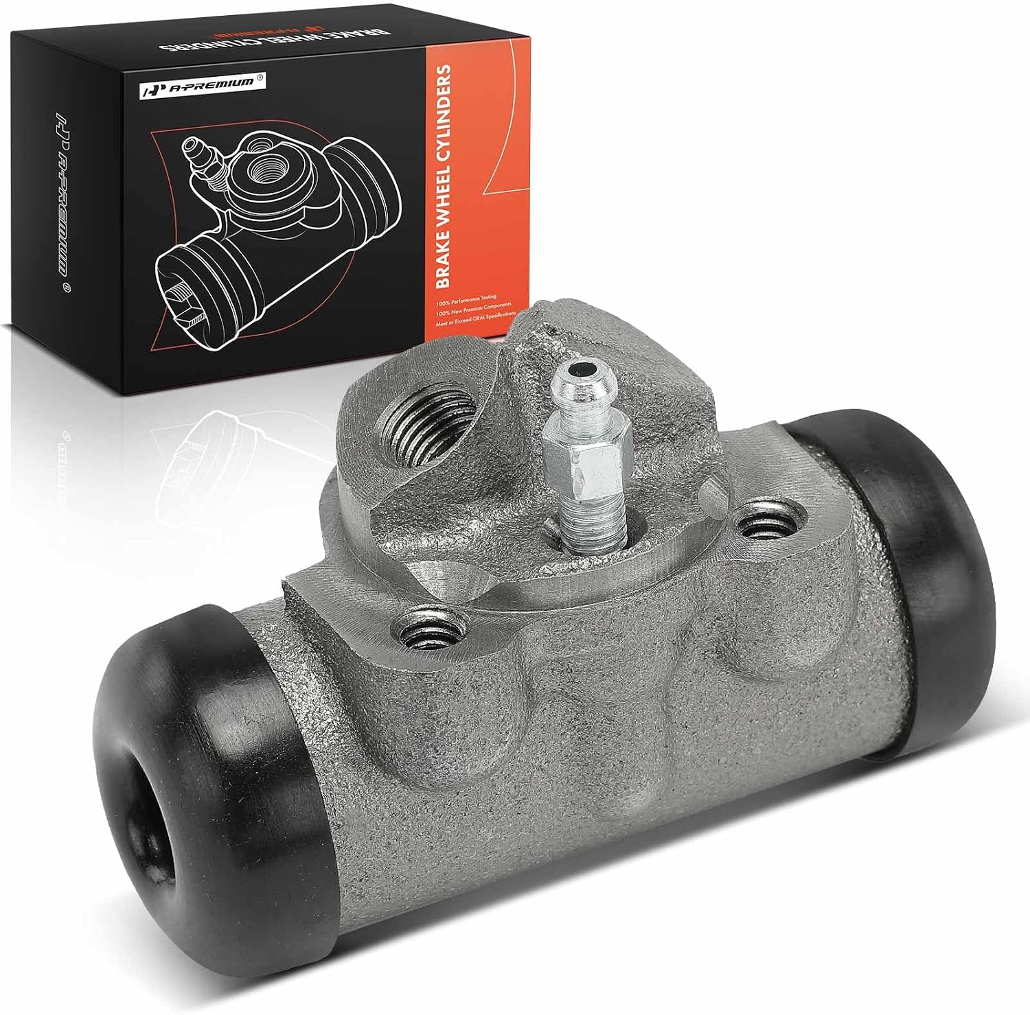 A-Premium Rear Passenger Drum Brake Wheel Cylinder Compatible with Select Jeep Models - CJ5, CJ5A, CJ6, CJ6A, Dispatcher, DJ5, DJ6, J-2500, J-2600, J-2700, J-2800, J-3500, J-3600, J-3700, Jeepster