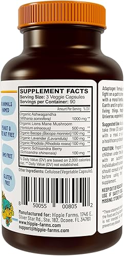 Miniatura 8 de Estrés, estado de ánimo, apoyo energético: raíz de Ashwagandha, melena de león y más - Mezcla de buenas vibraciones