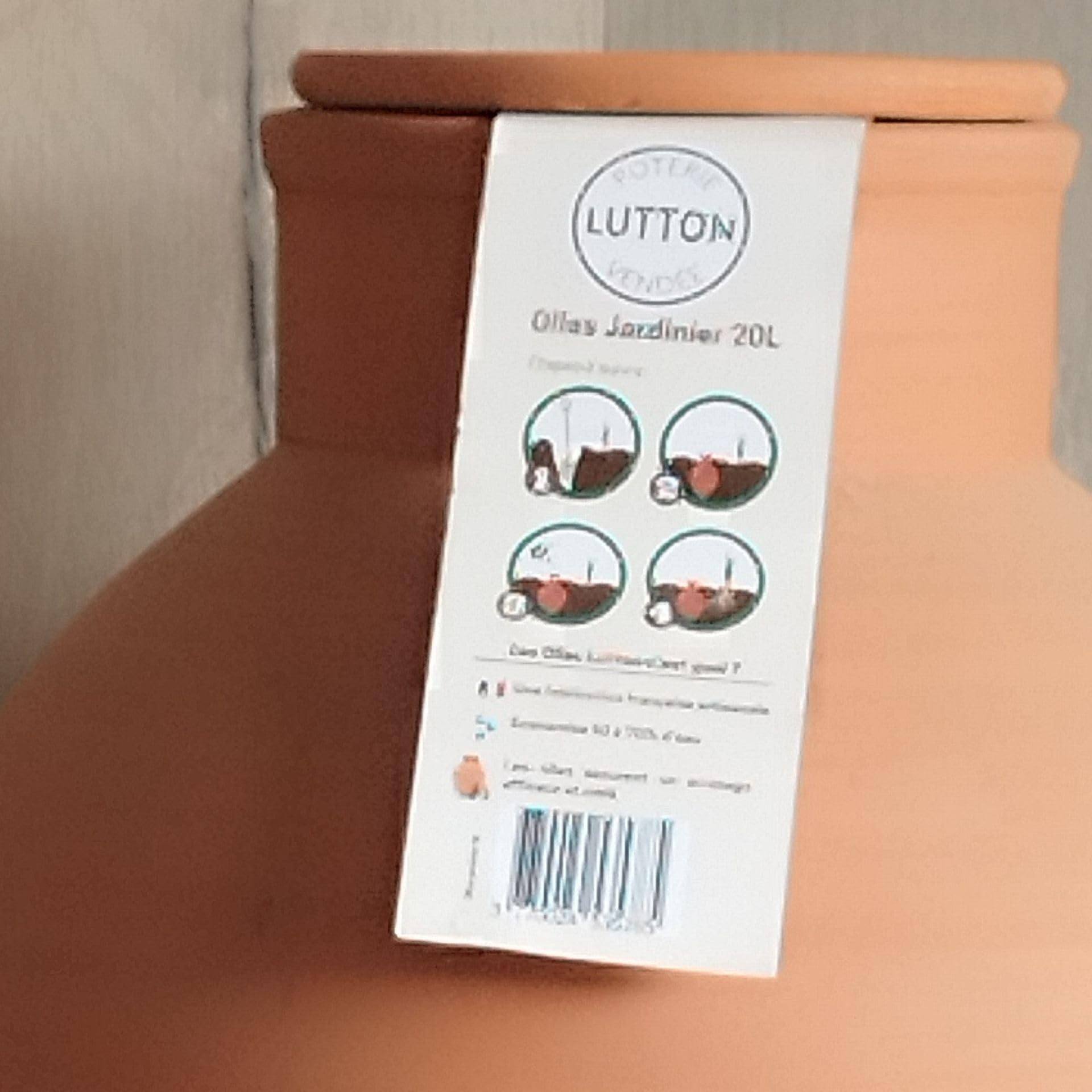 OLLAS LUTTON Olla Terre Cuite à Enterrer 2.5L | Arrosage Autonome pour Plantes d'Extérieur Ecologique & Economique | Système d'Irrigation Naturel | Autonomie 4 jours | Ollas Terracotta