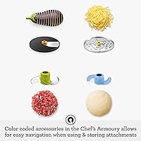 Vista 5 de Breville BFP610 Sous Chef - Procesador de alimentos de 9 tazas, pequeño, acero inoxidable cepillado