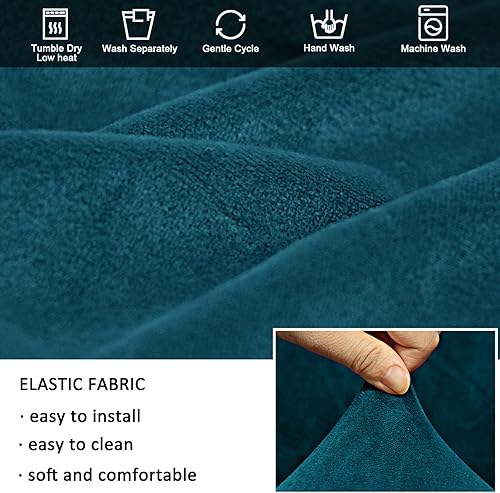 Miniatura 5 de HAOYONG Funda para silla de videojuegos, de terciopelo, elástica, para silla de computadora, funda para silla de jefe, funda universal giratoria