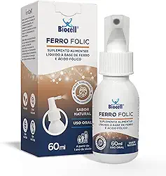 Ferro Folic Suplemento Alimentar Líquido Sublingual 60ml Biocell