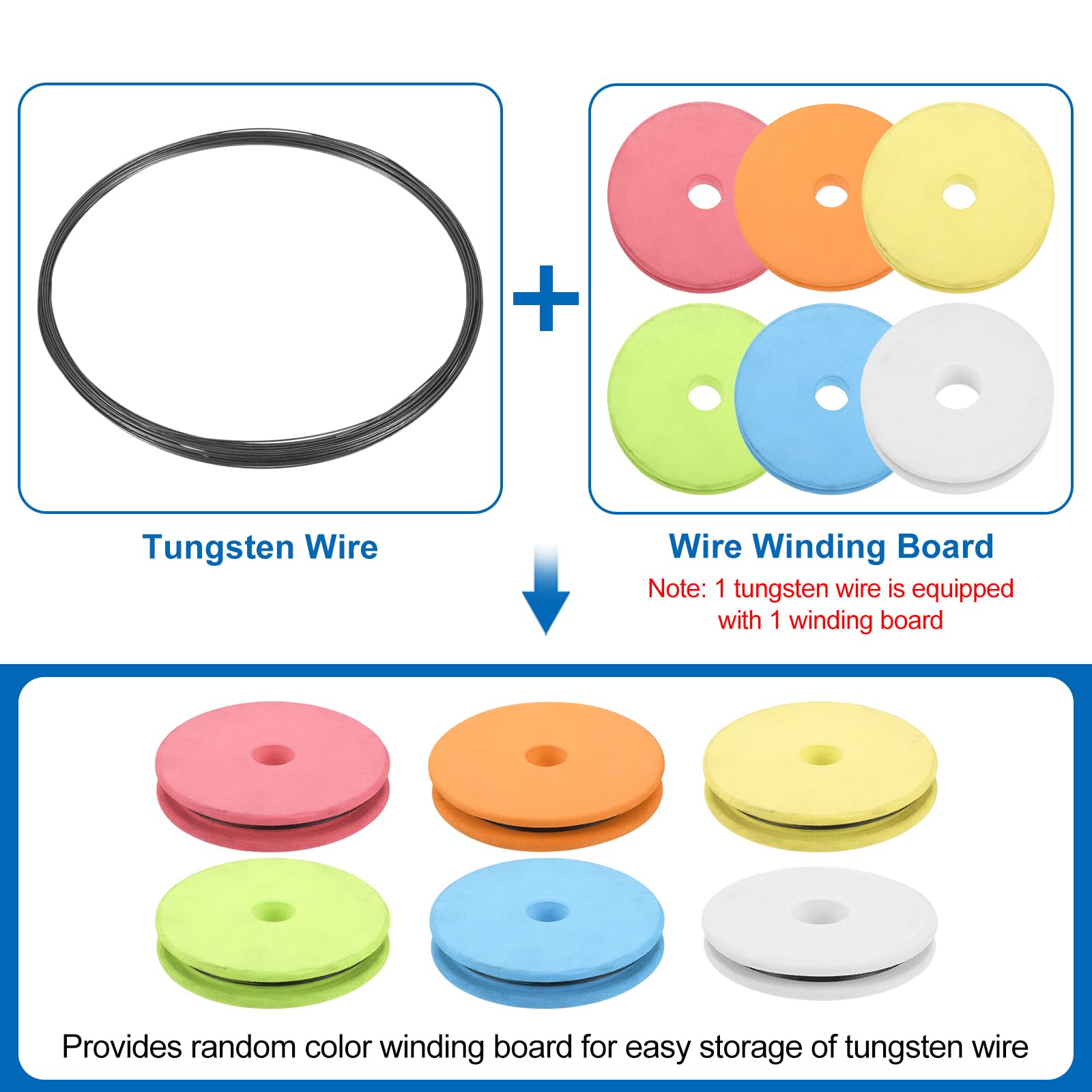 sourcing map Fil de tungstène, 99,99 % de fil de tungstène de haute pureté, 0,01 mm de diamètre x 10 m de long, bobine métallique de filament de tungstène pour l'industrie électronique de production