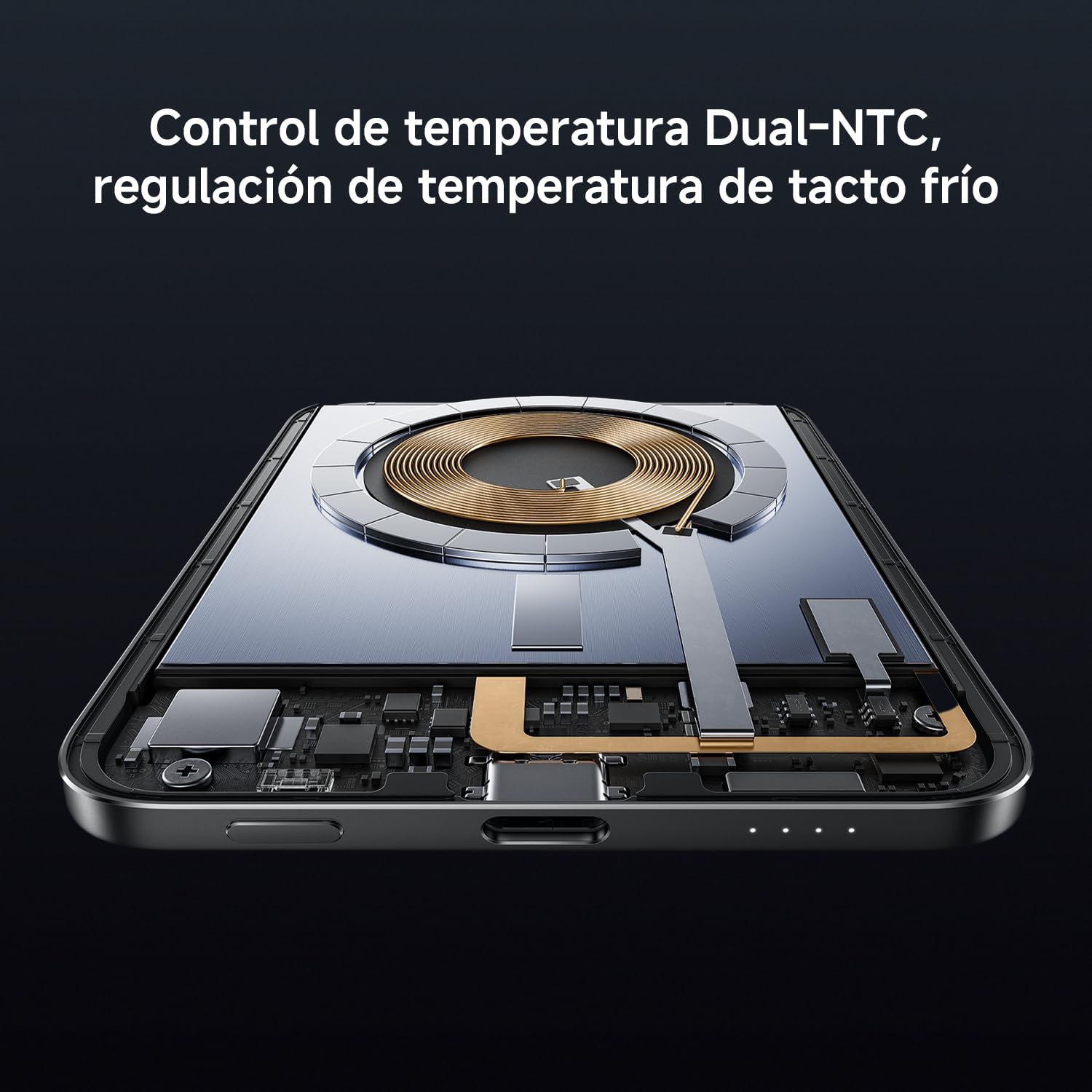 Xiaomi Ultrathin Magnetic Power Bank 5000mAh 15W Compatible con MagSafe para iPhone Batería Externa Ultrafina y Ligera con Carga inalámbrica, Compatible con iPhone 17/16/15/14/13/12, Gletscher Silber
