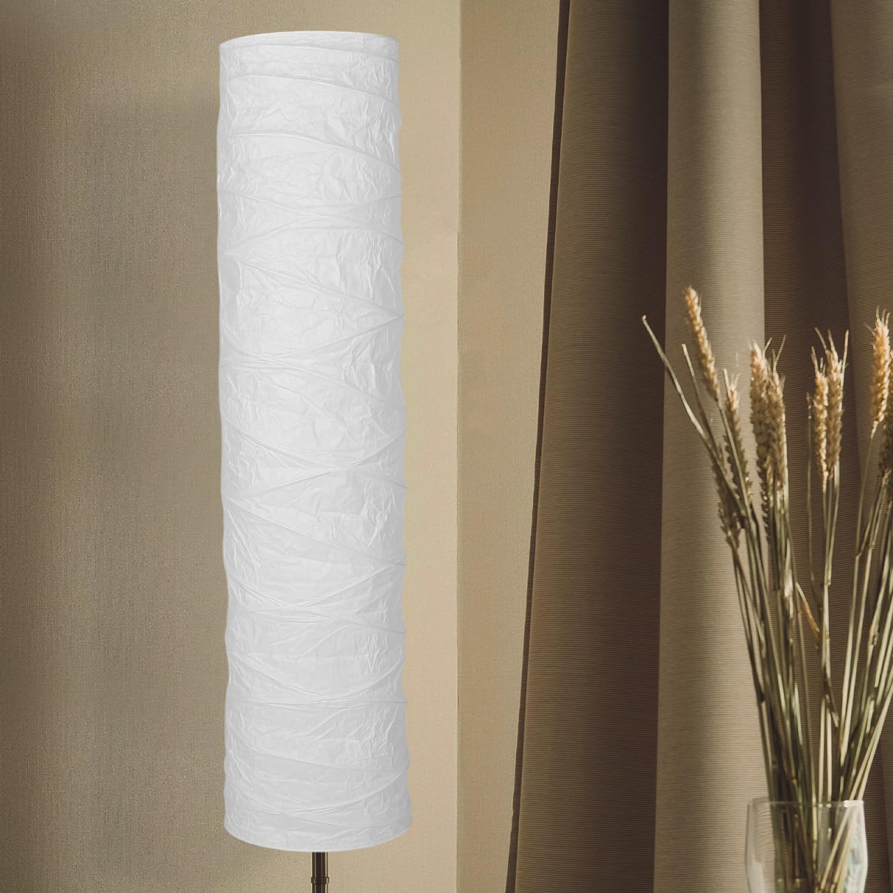 ABOOFAN Japanese Floor Lamp Shade Replacement Foldable Paper Lampshade for Standing Floor Lamp Soft Light Diffuser Easy Install Modern Minimalist Home Lighting Accessory for Living Room Bedroom Office image 4