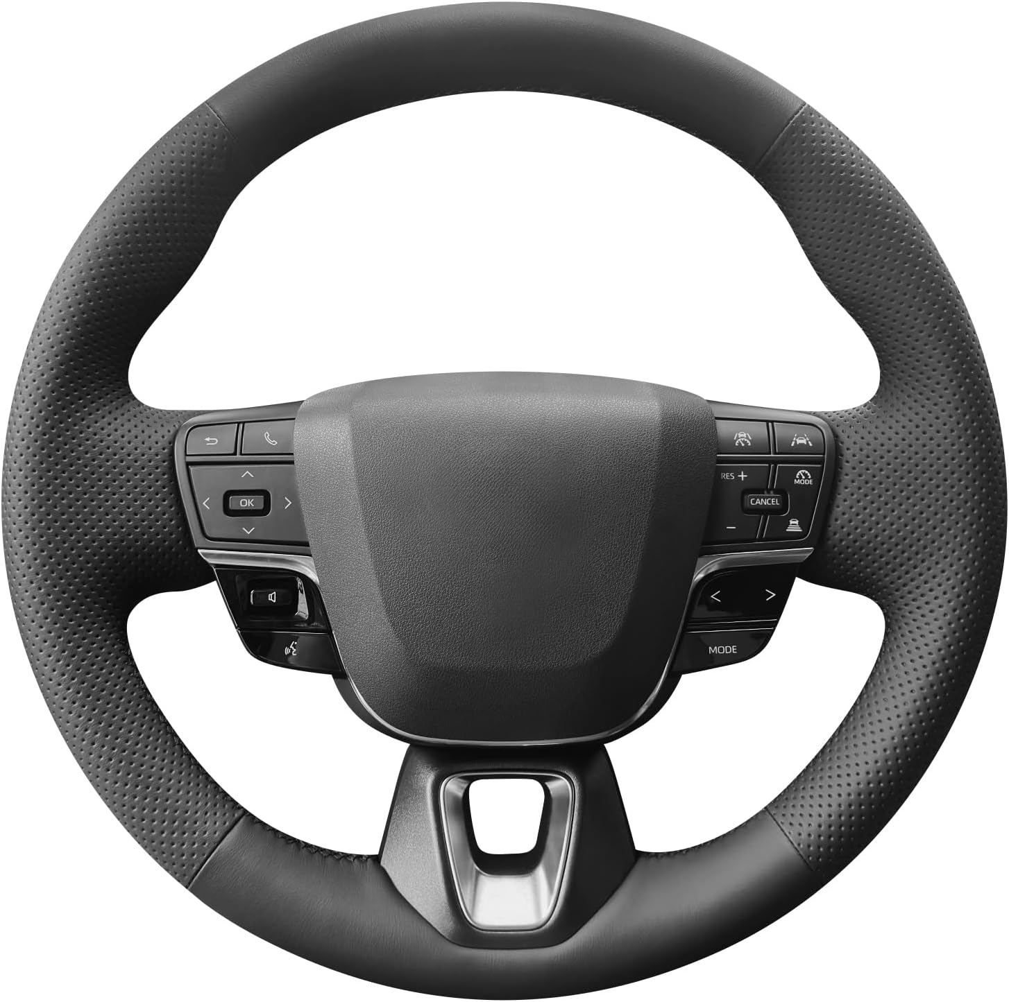 MEWANT DIY Stitching Steering Wheel Cover Wrap for Toyota Crown 2023-2024 / Camry 2025 Steering Wheel Accessories for Toyota Crown