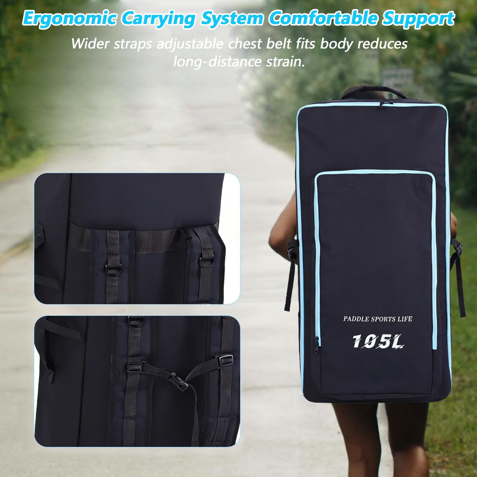 Gonfiabile Paddle Board Borsa Zaino Zaino Stand Up Paddleboard Zaino Spalla Oxford Panno SupBackpack Trasporto Grande Zaino Da Viaggio Bag Accessori Gonfiabili