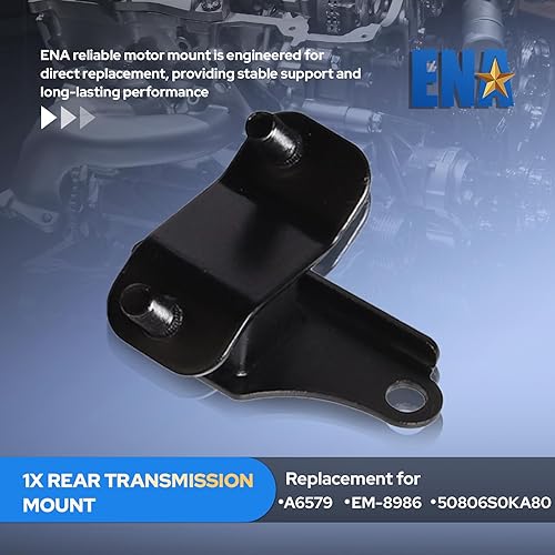 Miniatura 3 de ENA Juego de 5 motores de motor y montaje Trans 2001 2002 2003 2004 2005 compatible con Acura Honda MDX Pilot 3.5L 4WD repuesto para A4519HY A4551