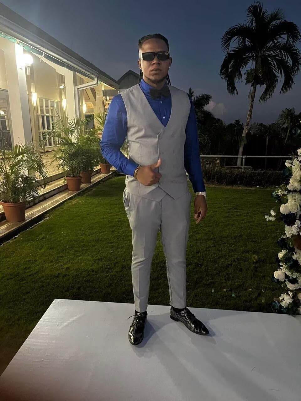 Mens Slim Fit 3 Piece Suit Set Double Breasted Men Suit for Wedding Mens Tuxedo Set Casual Business Prom Suits