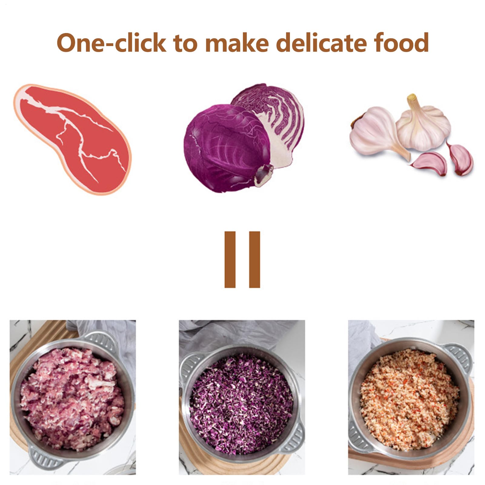 Tritaaglio per cucina e casa, tritacarne elettrico in acciaio
