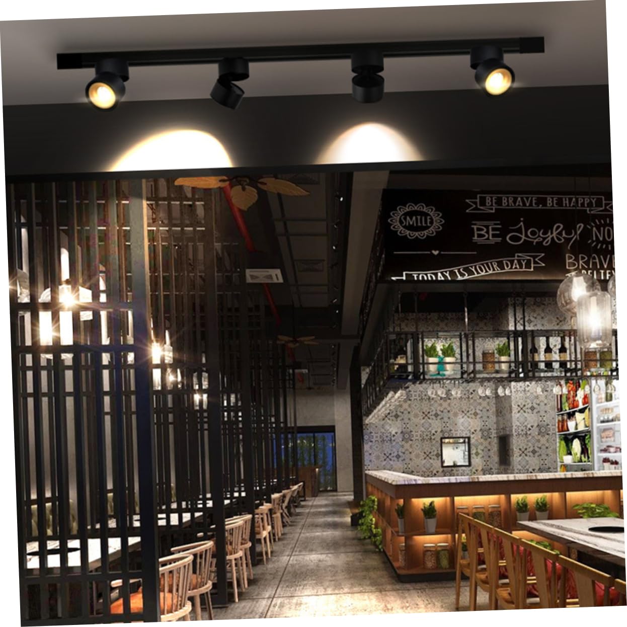 Holibanna LED Deckeneinbaustrahler 10w Aluminium Verstellbar mit Einfacher Installation und Aufputzmontage für Schaufenster und Ladenbeleuchtung in Schwarz