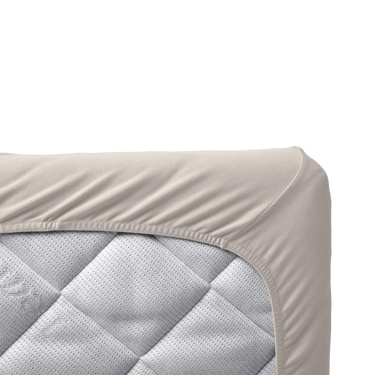 Leander prześcieradła z gumką – 2 sztuki do łóżeczka Leander + łóżeczko dziecięce Luna 140 x 70 cm – kolor: cappuccino