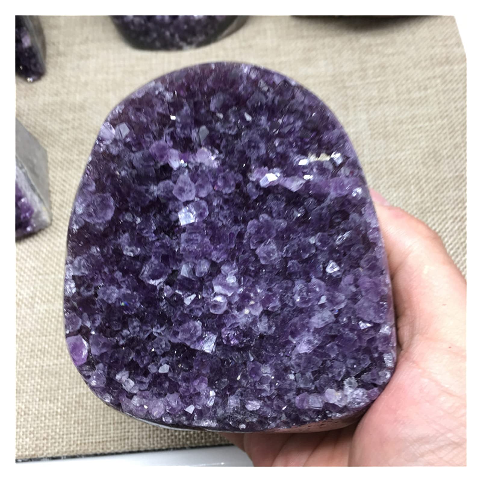 Amethyst Rohstein Natürlicher Uruguay Traum Amethyst Quarz Kristall Cluster Probe Heilung 1 stück (Color : 500-600g)