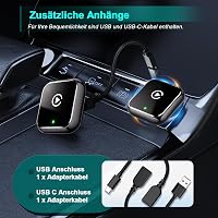 Adaptor Mynoveex 2 în 1 wireless CarPlay și Android Auto pentru mașină, Bluetooth 5.3, WiFi 6, conectare automată 7