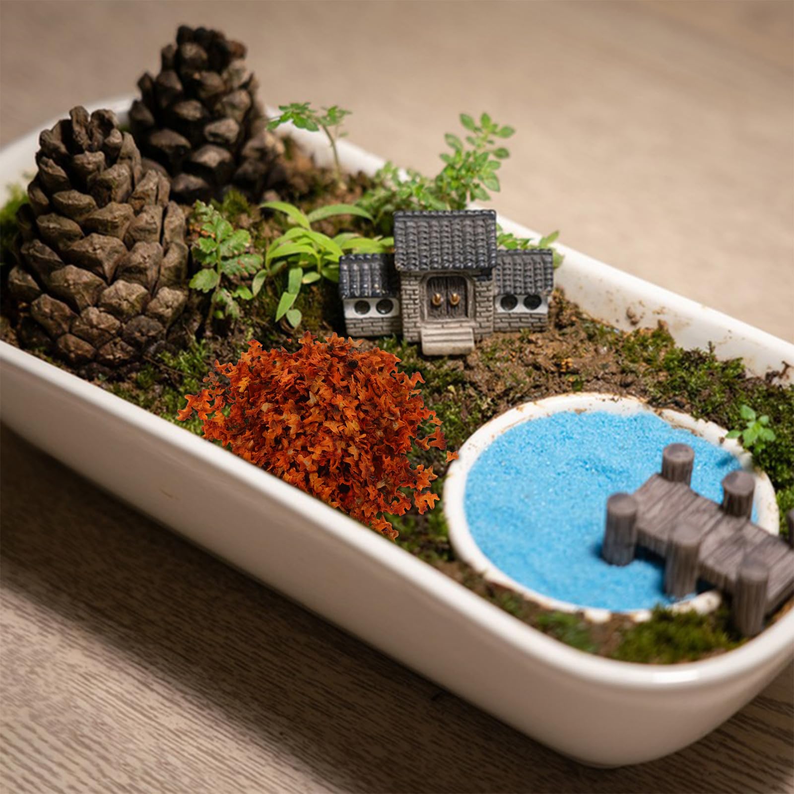 TOYANDONA Set 5 Bottiglie Foglie e Viti in Fibra Realistiche per Modellismo Paesaggistico in Miniatura Facile Installazione per Progetti DIY Scolastici