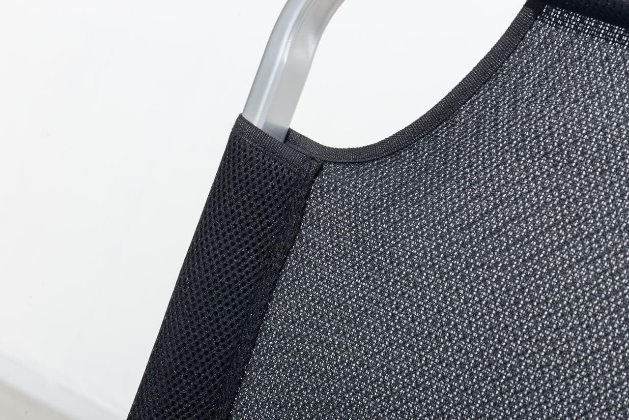 TrendLine Alu-Dreibeinliege De Luxe XL schwarz Gartenliege Sonnenliege Alu Liege