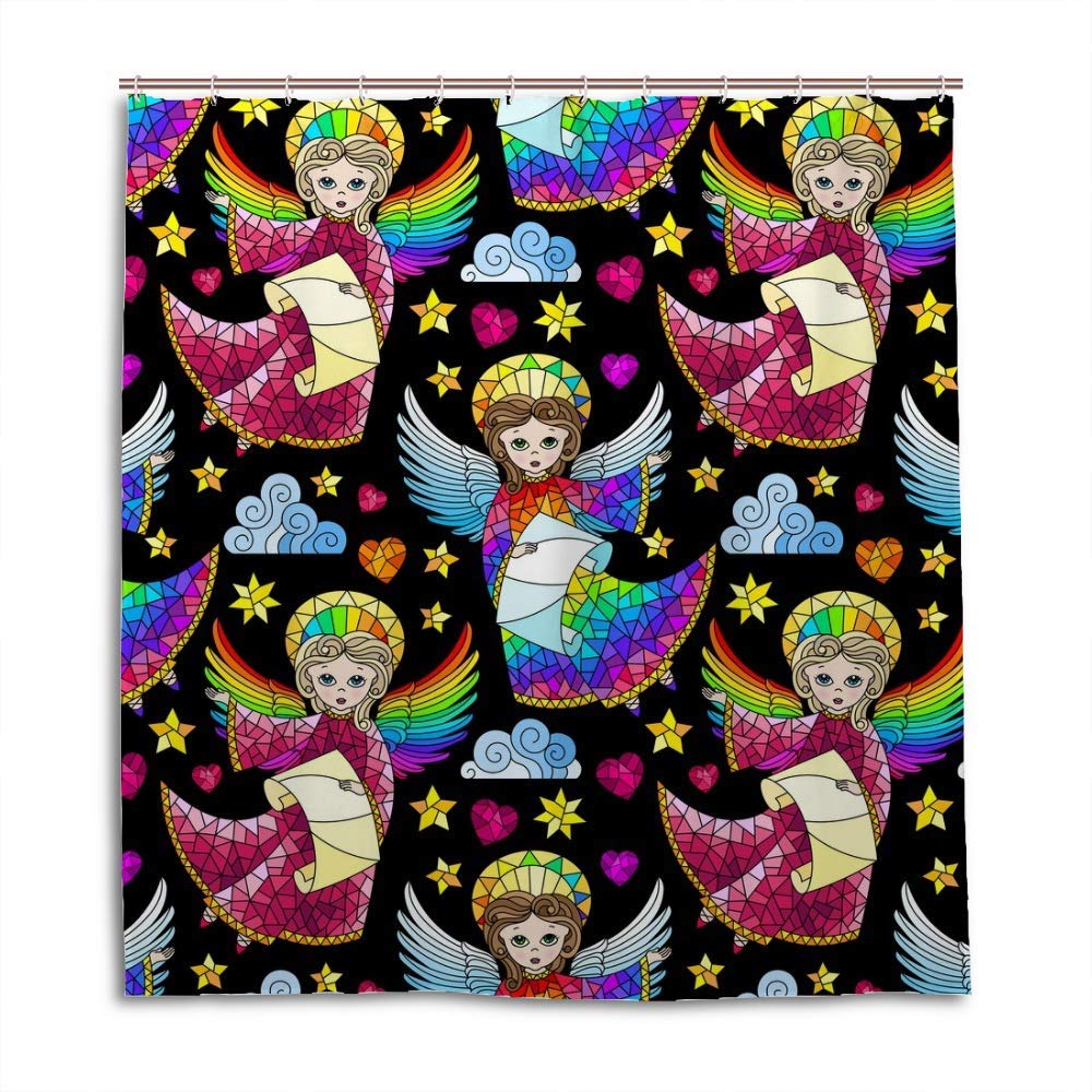 Rideau de douche CHEHONG anti-éclaboussures 66 x 72 cm pour petite douche