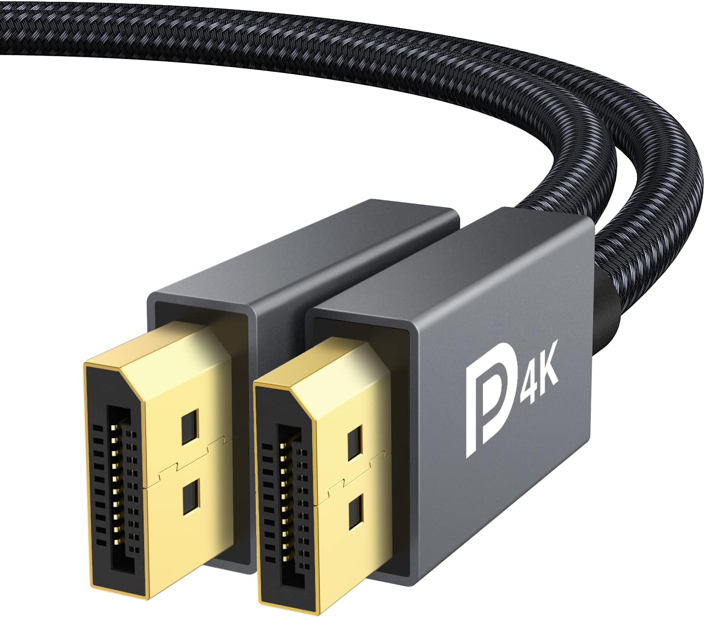 IVANKY VESA Certified DisplayPort Cable, DP to DP Cable Support 3D, 4K@60Hz, 2K@144Hz, 2K@165Hz, FreeSync&G-Sync, Display Port Lead Compatible for Gaming Monitor, Graphic Card, HDTV, PC 2M/Grey