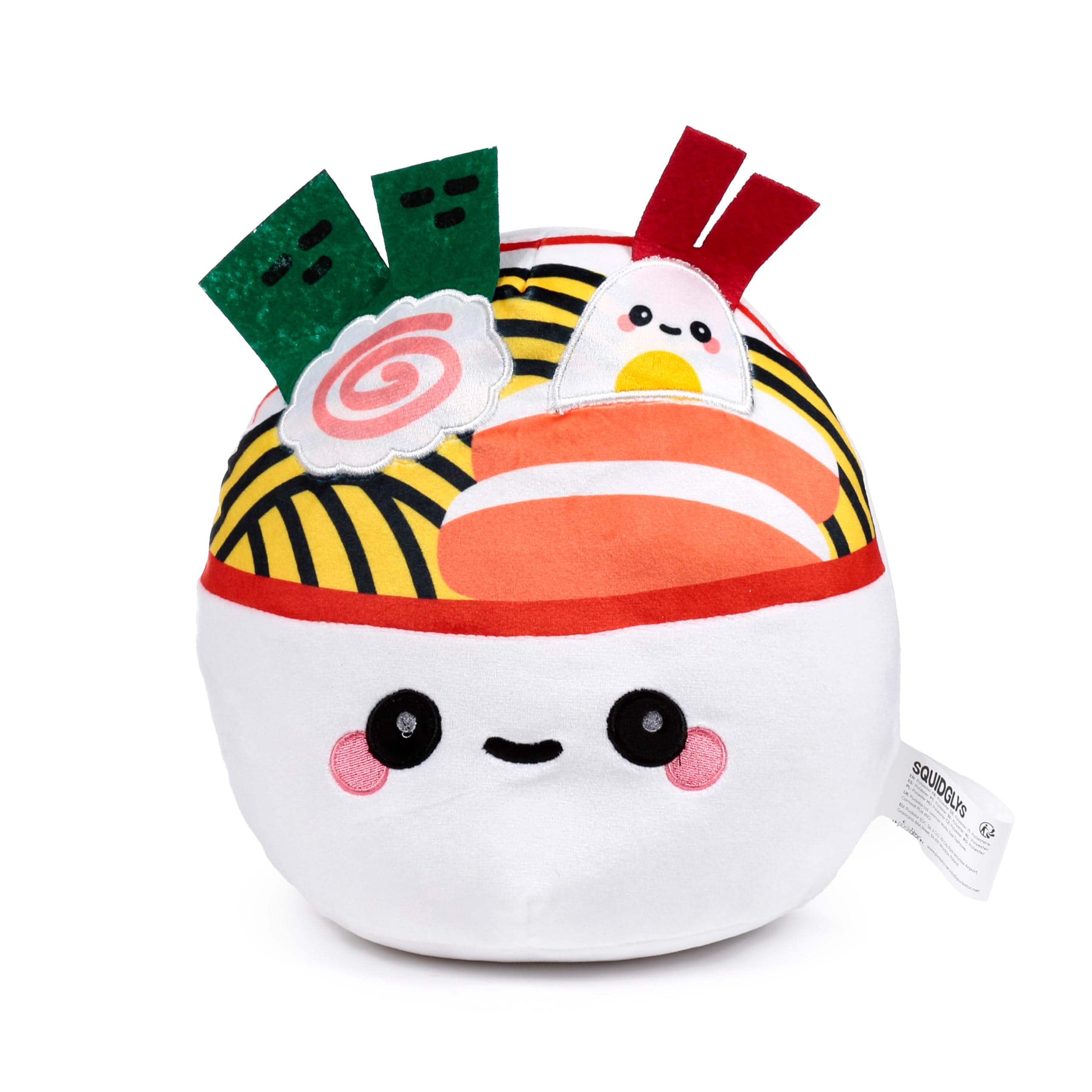 Peluche coussin doux Nori le Bol de Ramen Kawaii Puckator Foodiemals