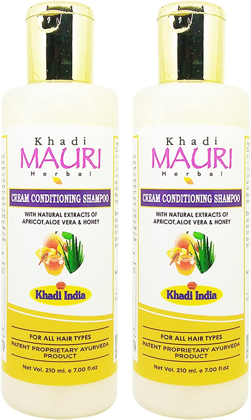Khadi Mauri Conditioning Cream Shampoo - Pack of 2 (420 ml)
