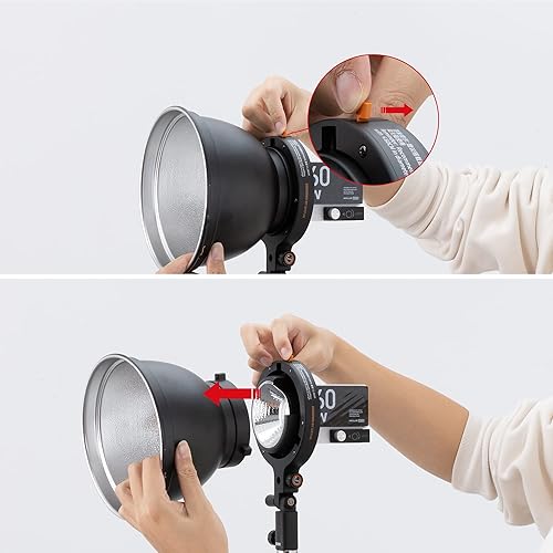 Miniatura 6 de ZHIYUN Adaptador de montaje Bowens A con soporte ZY para luz G60