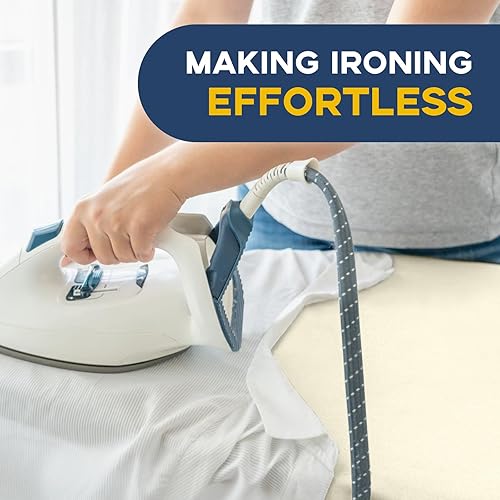 Miniatura 6 de Tabla de planchar de tamaño matrimonial, tabla de planchar compacta con soporte para plancha, cubierta resistente al calor con acolchado ultra