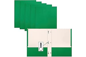 Better Office Products Green Prong Folders in Bulk (50 Pack)