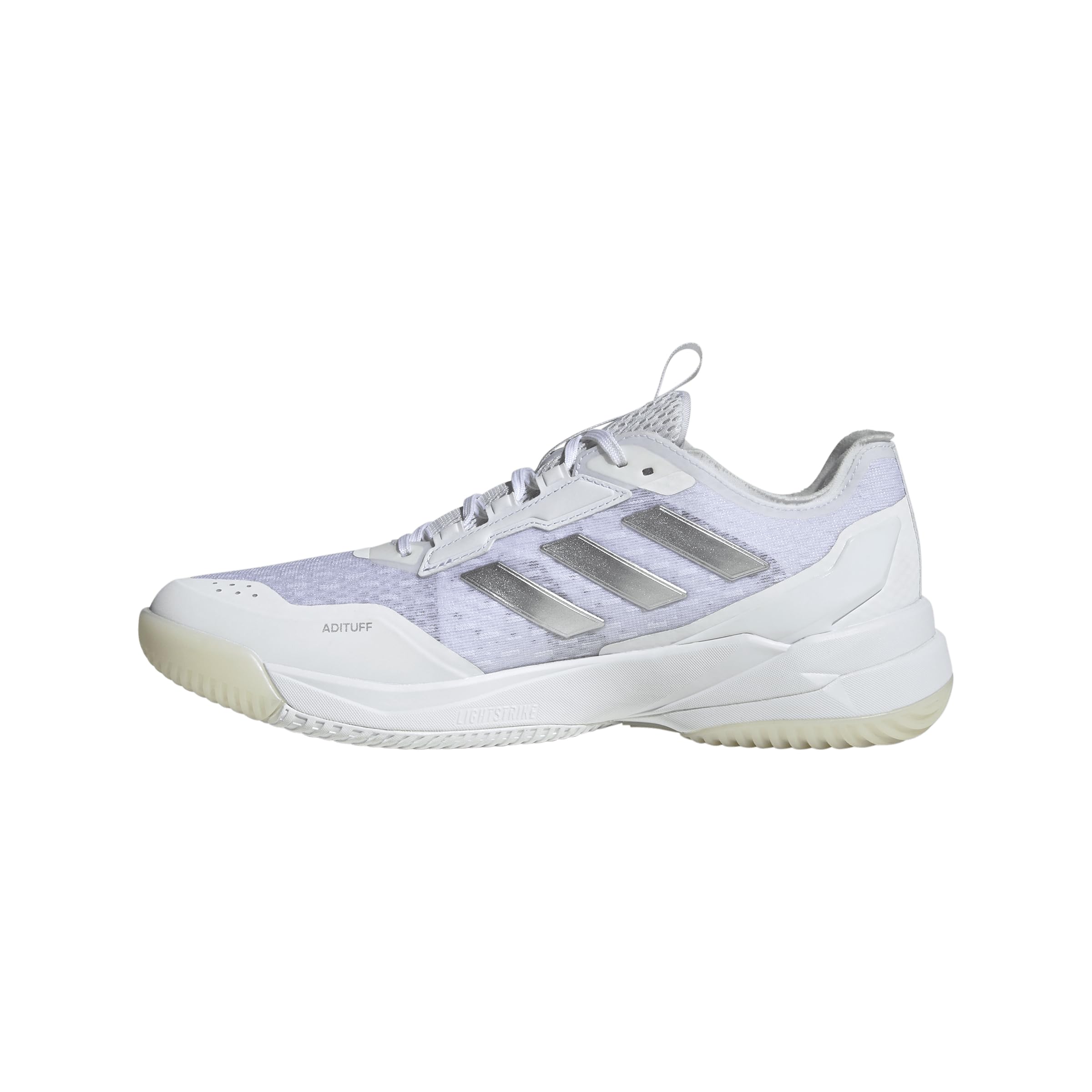 Adidas Women's Crazyflight 6, White/Silver Metallic/White, 8