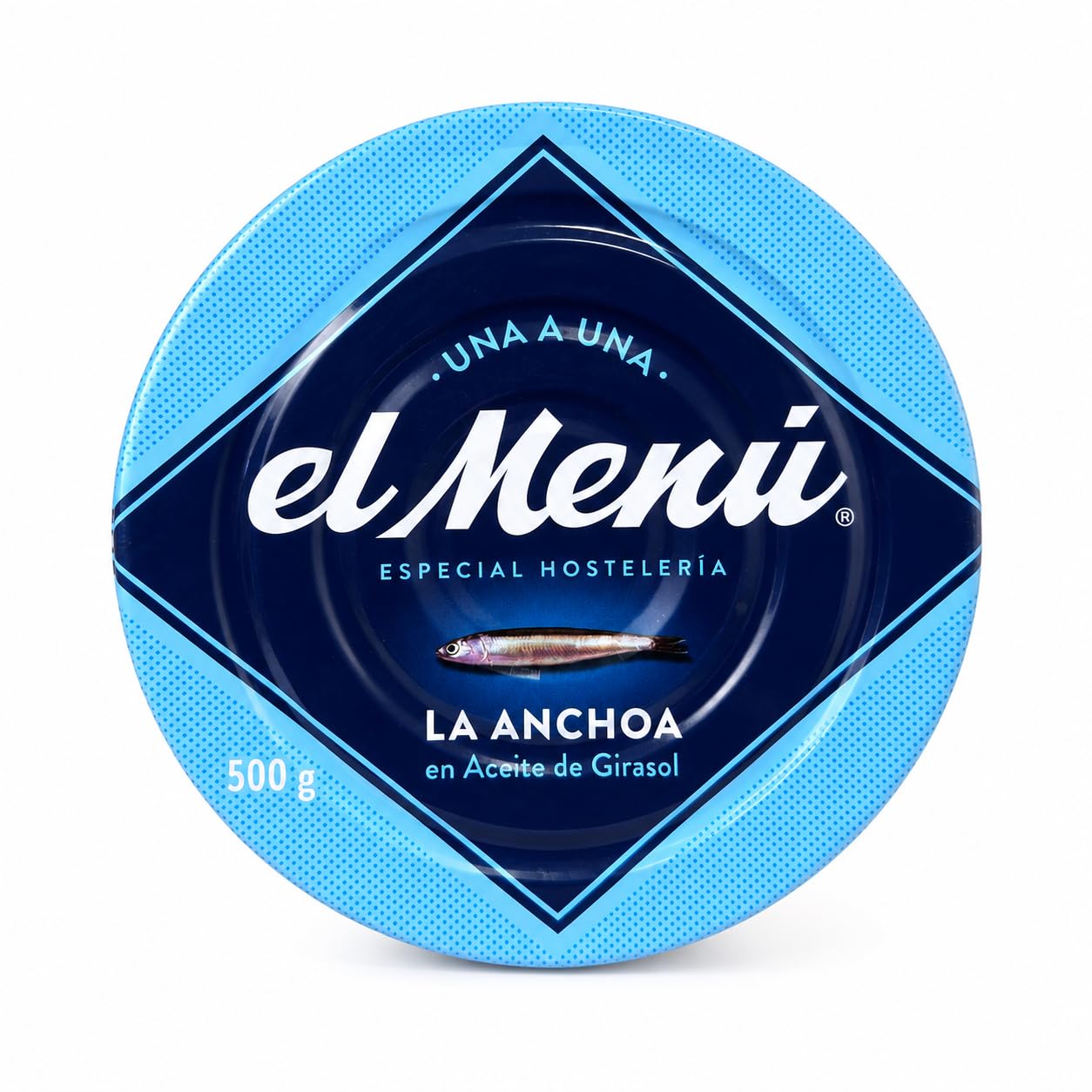 Anchoa en Aceite de Girasol Especial Hostelería El Menú 500g | Conserva Premium para Sector HORECA | Ideal Restauración, Tapas y Cocina Profesional