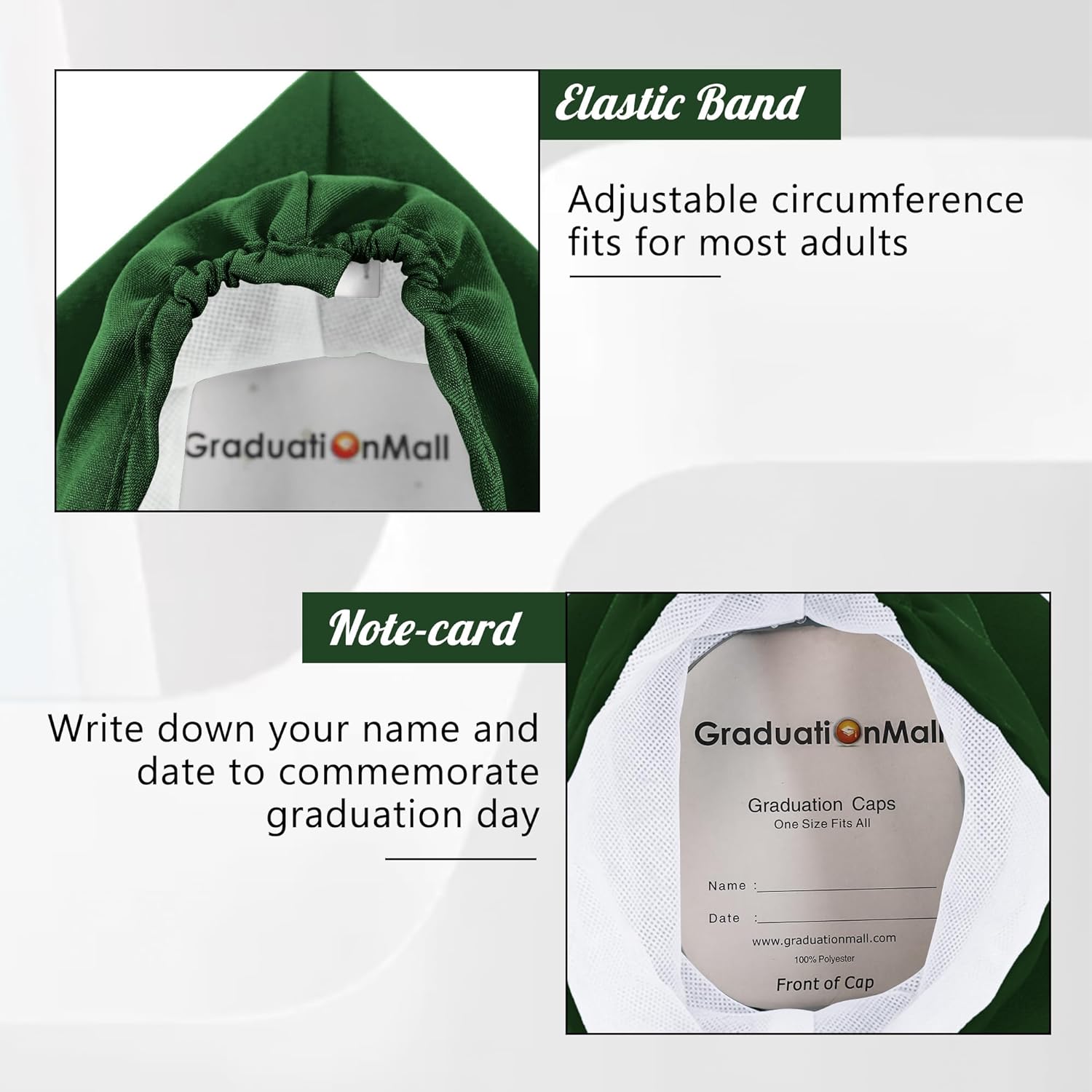 GraduationMall Unisex Adult Matte Graduation Cap with 2025 Tassel One Size - Image 5