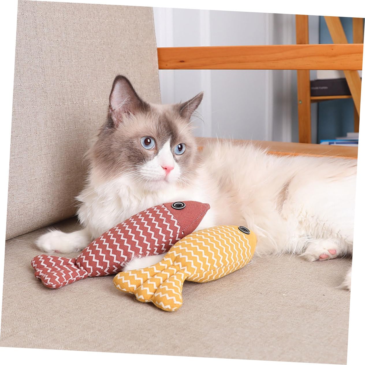 Happyyami 12stücke Katzenminze Spielzeug Mit Cartoon-Design Weiche Katzenkissen Für Spielen Und Kauen Ihrer Katze Fördert Aktives Verhalten Und Gesundheit