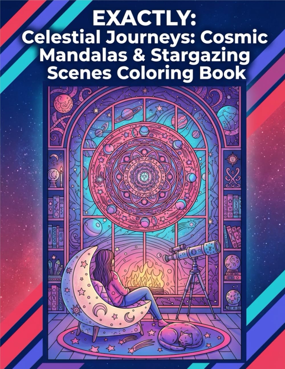 Celestial Journeys: Cosmic Mandalas & Stargazing Scenes