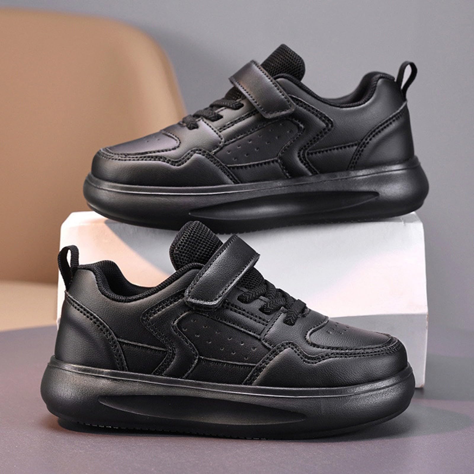 Genérico Calzado Casual Infantil niña Zapatillas Ligeras y cómodas para cómodo versátil Uso Minimalistas Sneakers Unisex-niños Antideslizante Transpirable en Todo el año