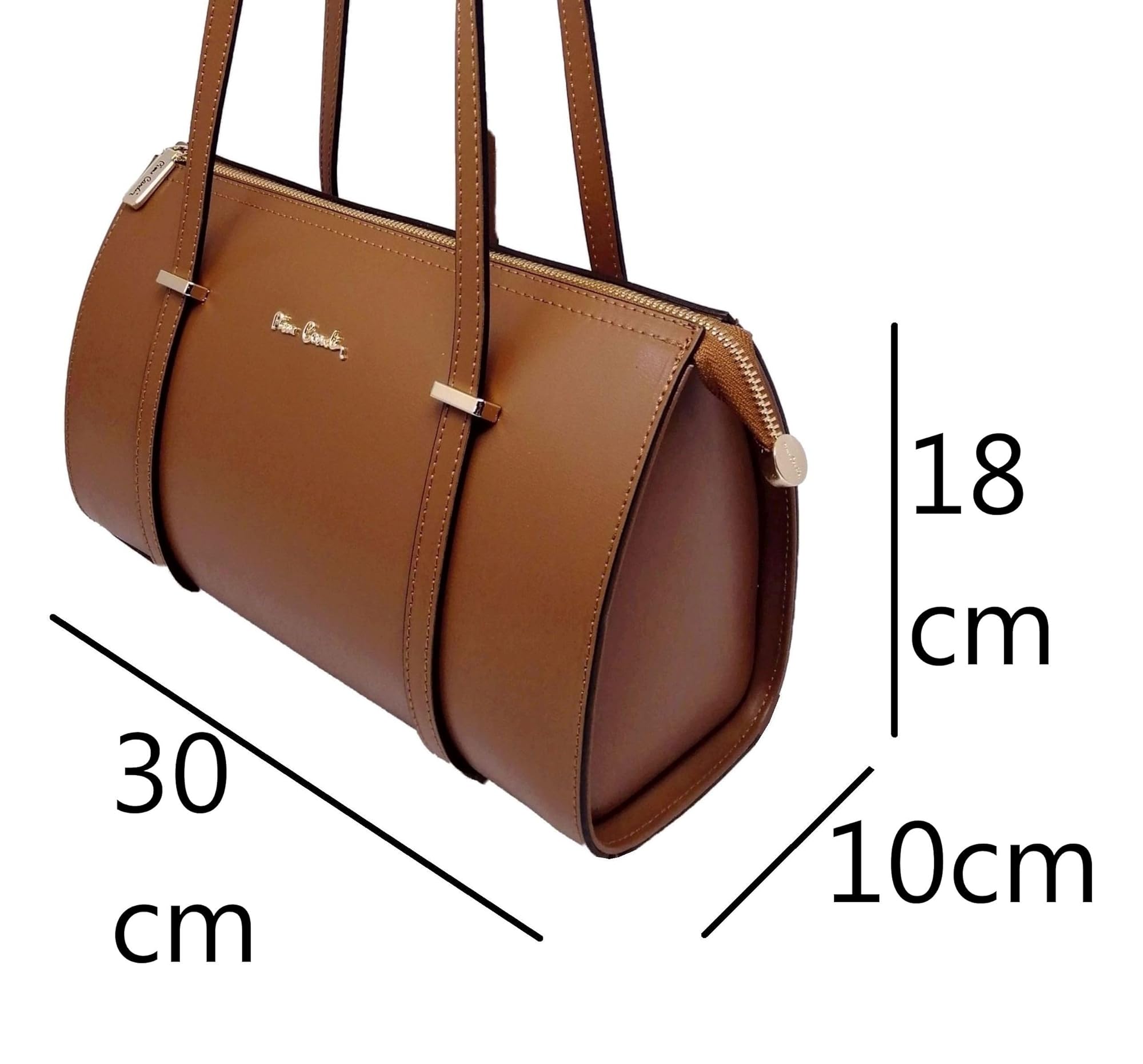 Pierre Cardin Bolso de mujer, piel auténtica, grande, Shopper, fabricado en Italia, de hombro, multifunción, elegante, bolso de mujer, bolso de hombro, multifunción, bolsos de mujer, de hombro
