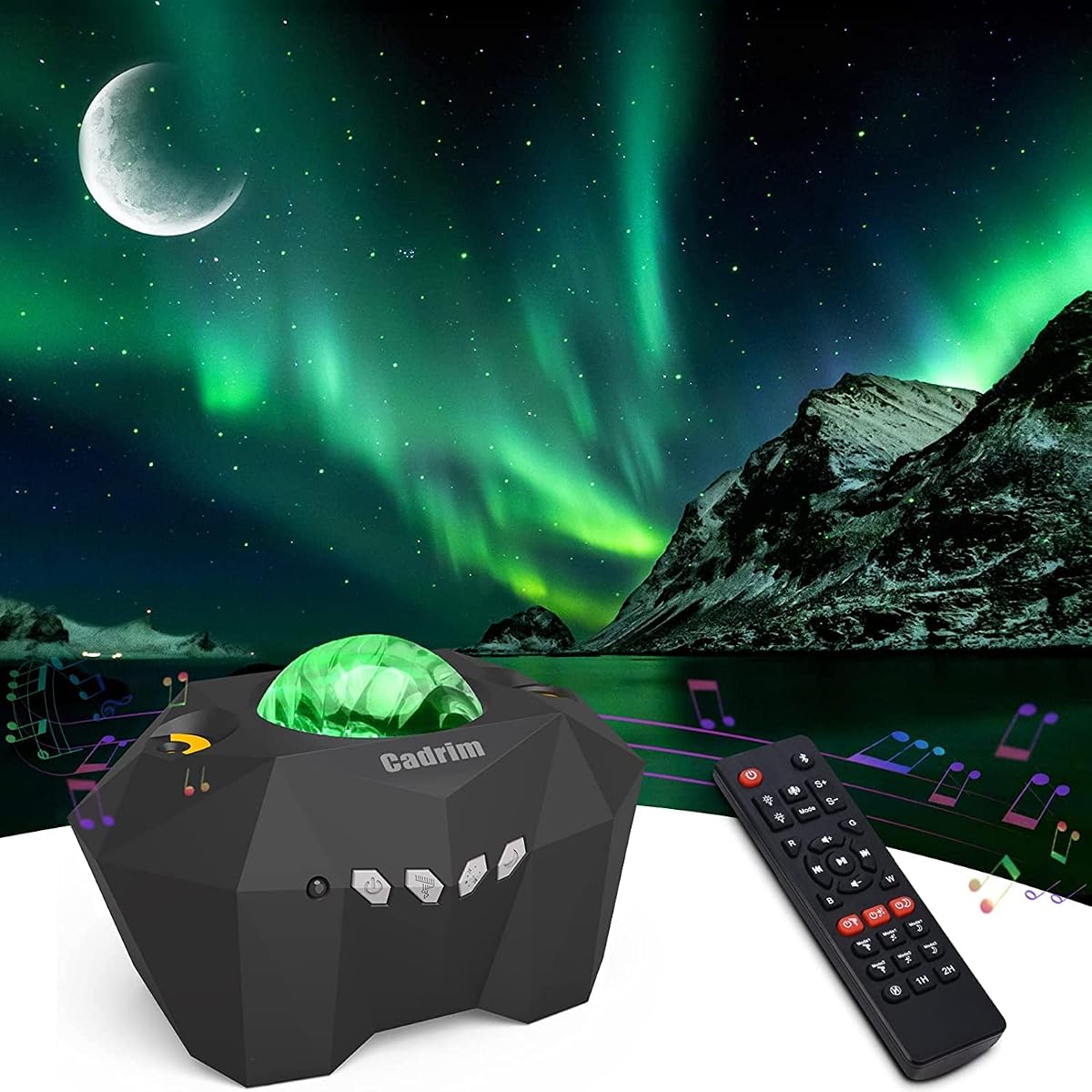 Star Projector with Bluetooth Speaker Remote, Galaxy Projector Northern Lights Aurora Projector with Moon Star, Night Light Projector for Bedroom, Home Theater, Kids Adults Game, Room Parties