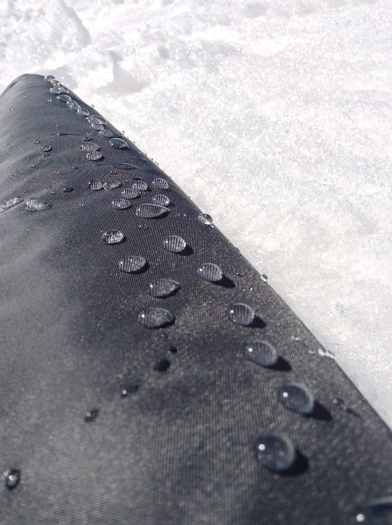 LASIEYO Manicotto Invernale Per Passeggino - Impermeabile, Con Tasca Per Telefono E Fodera In Peluche, Universale (Nero) - 3